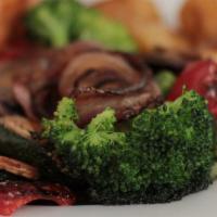Stir Fried Vegetables · Onions, Zucchini, Peppers, Mushrooms, Broccoli.