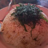 Fried Garlic Rice with Shiso, Preserved Lemon and Nori · 