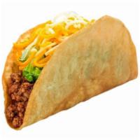 Beef Crunchy Taco · Plain shredded beef, lettuce, and cheese.
