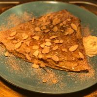 Honey Bunny Sweet Crepe · All natural honey, walnuts, cinnamon and whipped cream puff.