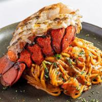 Astakomakaronatha · fresh linguine pasta  lobster tail  lobster bisque  ouzo