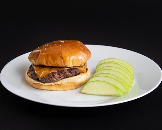 Aioli Jr. Cheeseburger · burger // cheddar // toasted bun