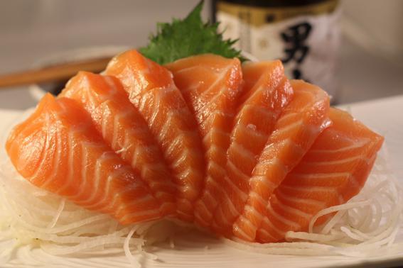 Salmon Sashimi · Piece of fish.