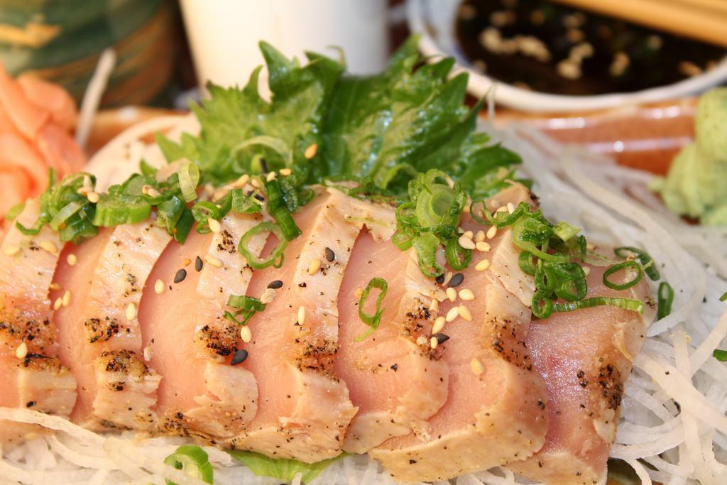Albacore Sashimi · Piece of fish.