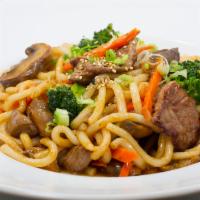 Spicy Udon Noodles · Choice of beef, chicken, tofu or vegetables.