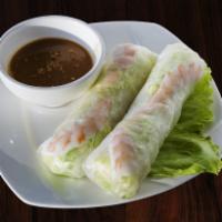 1. Fresh Spring Rolls · Fresh spring rolls wrapped in soft rice paper with lettuce and vermicelli. Served with peanu...
