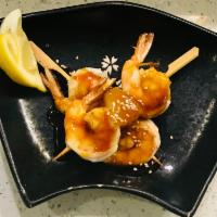 A9. Shrimp Yakitori · 2 shrimps per skewer x 2 skewers