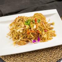 N10. Chicken Yaki Soba · Poultry. Fried noodle dish. 