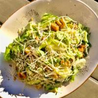 Classic Caesar Salad · Crisp hearts of romaine, house made
croutons, parmesan cheese, fried capers
