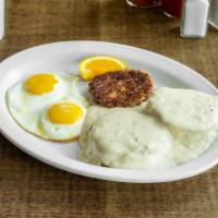 Biscuits and Gravy Meal · 2 eggs and ham, bacon, sausage patty or links.