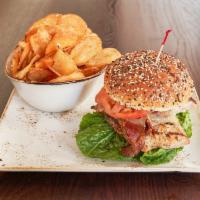 Grilled Chicken Sandwich · Grilled Chicken, Bacon, Swiss Cheese, Lettuce and Tomato