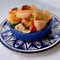 1/2 lb. Salpicon de Mariscos · Seafood in vinaigrette sauce.