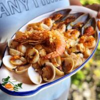 Parrillada de Mariscos · Grilled seafood medley.