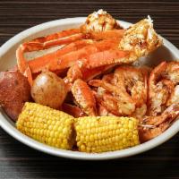 B. Shrimp with No Head and Snow Crab Legs Combo · 
