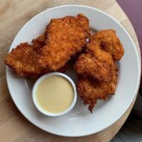 Chicken Fingers · breaded chicken breasts, honey mustard
