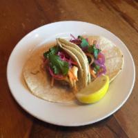 Fish Tacos · Fried haddock, escheviche & haberno sauce