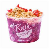 Berry Fresh Bowl · Blueberry, strawberry, raspberry juice, and froyo. Topped with organic granola and honey.