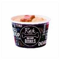 Bow Wow Bowl · For your furry friend. Banana, peanut butter, milk, froyo. Topper: Milk bone.