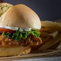 Craft Your Own Chicken Sandwich · Made with your choice of cheese, toppings, and sauces.