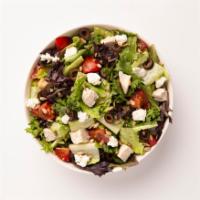 Mediterranean Salad · This Mediterranean-inspired Signature features a recommended base of our Spring mix & Romain...