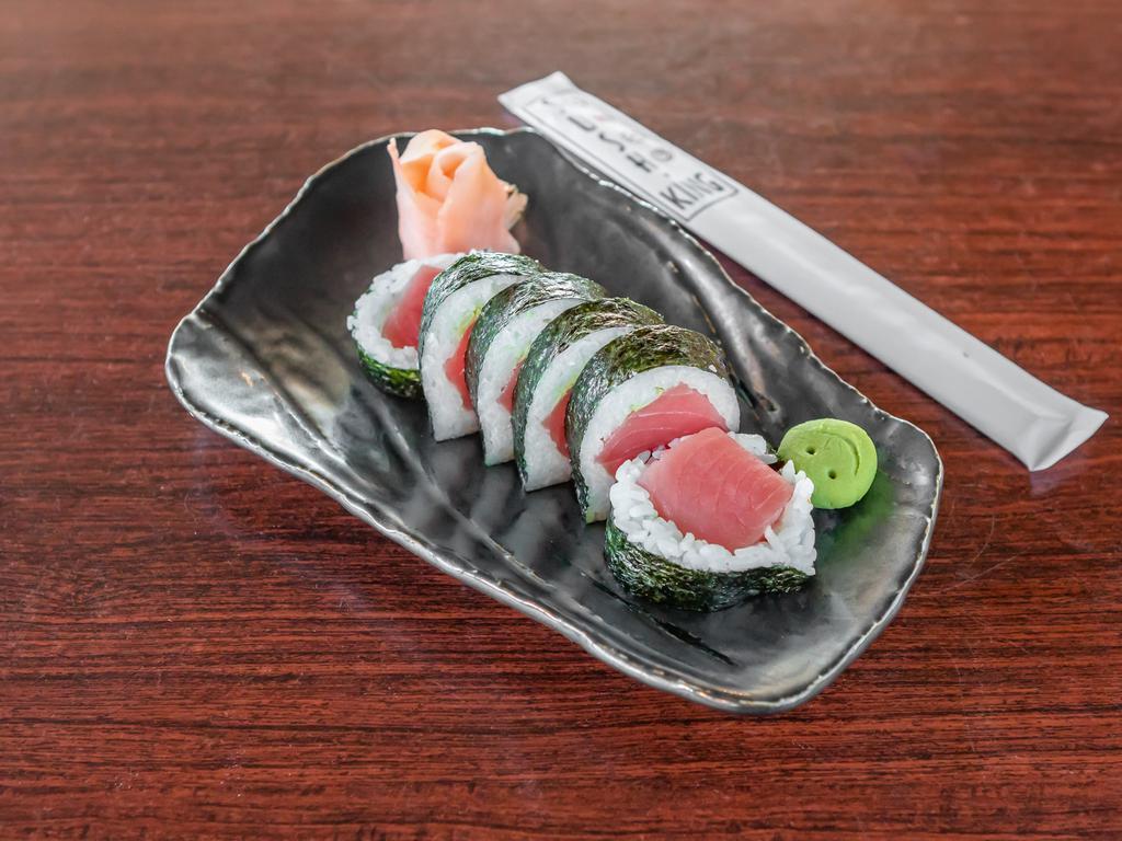 Tuna Roll · Tuna and wasabi inside.