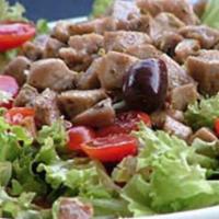 Tuna Salad · Lettuce, Italian tuna, artichokes, olives, tomatoes.
