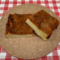 Sicilian Pizza · Tomato, anchovies, pecorino, bread crumbs.
