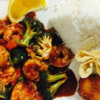 SC22. Shrimp with Broccoli Combo Plate · 