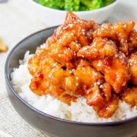 Sesame Orange Chicken  · With Veggie Fried Rice