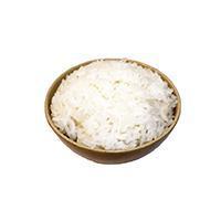 Rice · Bowl of steamed white rice.
