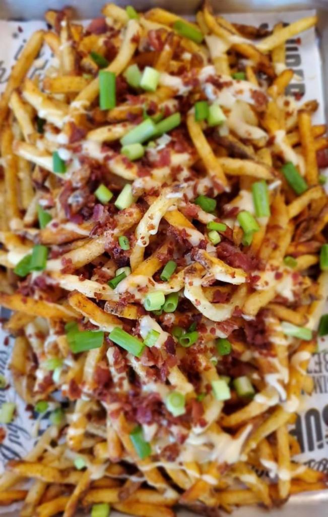 Large Side of Loaded Fries · Melted jack cheese, green onion, bacon.
