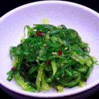 Seaweed Salad · Marinated seaweed, sesame oil, seed. Vegetarian and gluten-free.