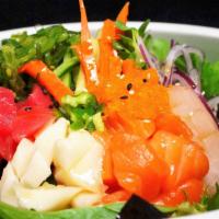 Spicy Chirashi · Spicy assorted fish mixed on sushi rice