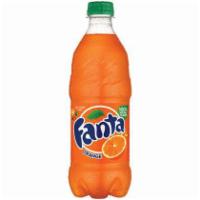 Orange Fanta · An iconic orange citrus flavor that is a true fan favorite.