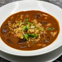 Traditional Seafood Gumbo · Blue Crab, Redfish and Andouille Sausage