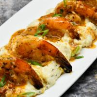 Shrimp and Grits · Jumbo Shrimp, Chorizo, Smoked Gouda Grits