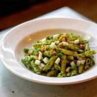 Penne Gluten Free with Pesto · String Beans, Potato, and Walnuts.
FOOD ALLERGY NOTICE!!!
Please be advised that this dish c...
