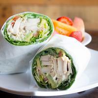 Turkey Wrap · Romaine lettuce, red onion, avocado, tomatoes and mixed cheese with ranch dressing.