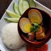 Pork Belly and Egg on Rice · 