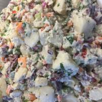 Red Bliss Potato Salad  · Red bliss potatoes, celery, carrots, red onion, mayonnaise, salt & pepper.  