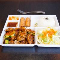 Combo Platter · Your choice of entree and side. Served with rice and salad.