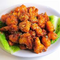 87. Imperial Sesame Califlower · Crispy cauliflower tossed with chef's special sauce.