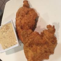 FSG's Famous Fried Chicken · Fresh-never-frozen, boneless chicken breast coated with FireSide's seasoned breading and ser...