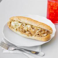 Philly Chicken and Cheese Sandwich · Our plain chicken with melted white American cheese.