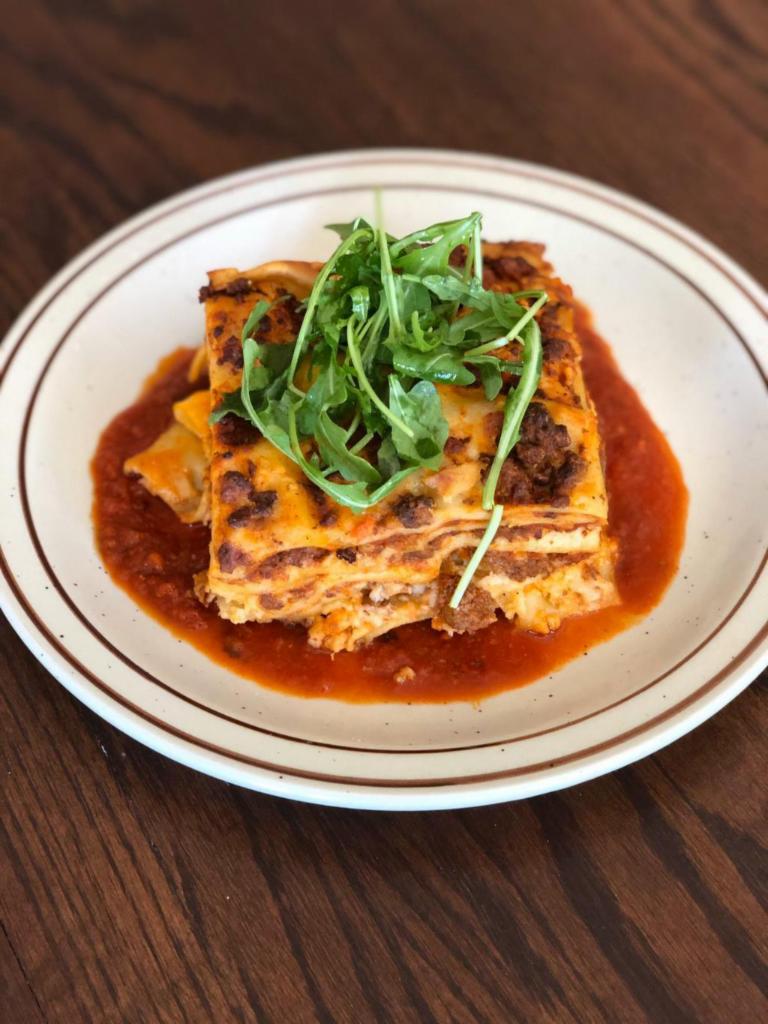 Lasagna  · Traditional Angus Beef and Pork Bolognese, Bechamel and Parmigiano-Reggiano Cheese. 