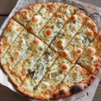Garlic Cheese Crisp (780 Cal) · house-made dough, garlic & oil, mozzarella, parmesan cheese, fresh oregano