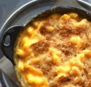 Fired Mac (640 cal) · Fresh mac & cheese combines elbow macaroni in a velvety smooth cheese sauce with butter, milk, fresh cream, American cheese topped with a blend of breadcrumbs and romano cheese.