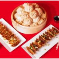 Party Bundle · The Party Bundle is 24 of our signature bao (6 each
of Teriyaki Chicken, BBQ Berkshire Pork,...