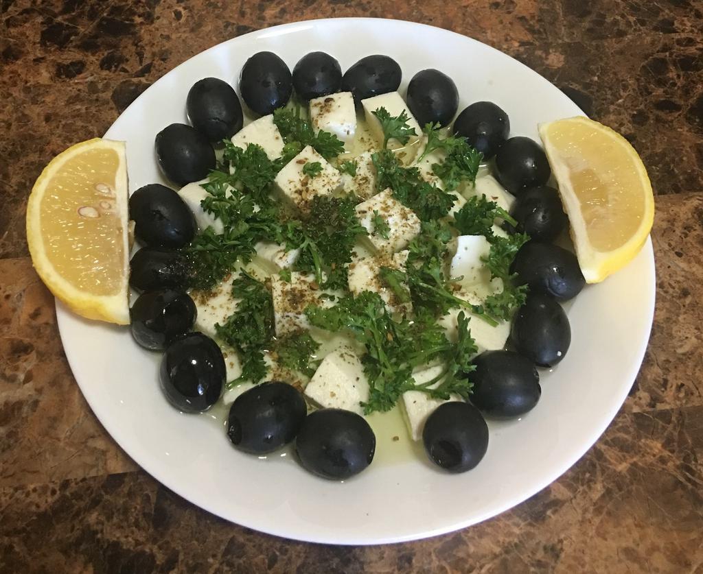 Feta Cheese · Serve with olive oil and Iraqi bread.
