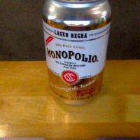 Lager (Monopolio Negra) · Must be 21 to purchase. Dark lager 12oz can 5.5% ABV Mexico